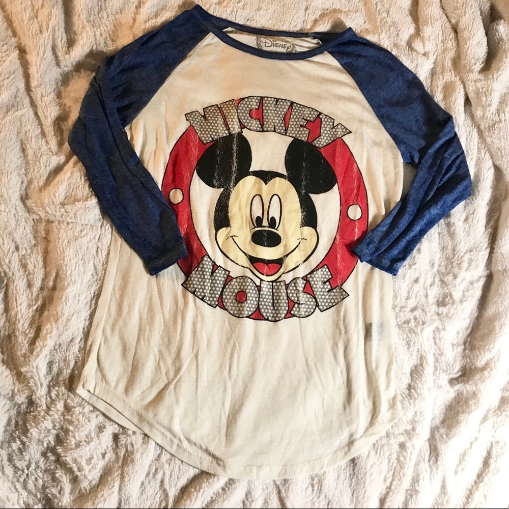 DISNEY Mickey 3/4 Sleeve Raglan Classic Shirt